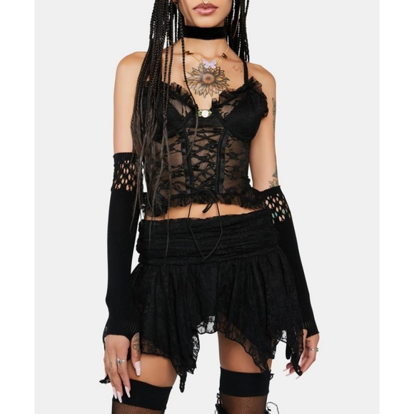 Horoscopes Black Mini Skirt - Picture 2 of 6